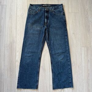 Vintage Nautica Men's Dark Denim Straight Jeans Size 30 Made in USA